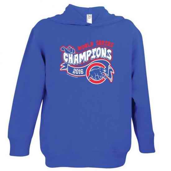 Men Chicago Cubs Royal 2016 World Series Champions Men Hoodie